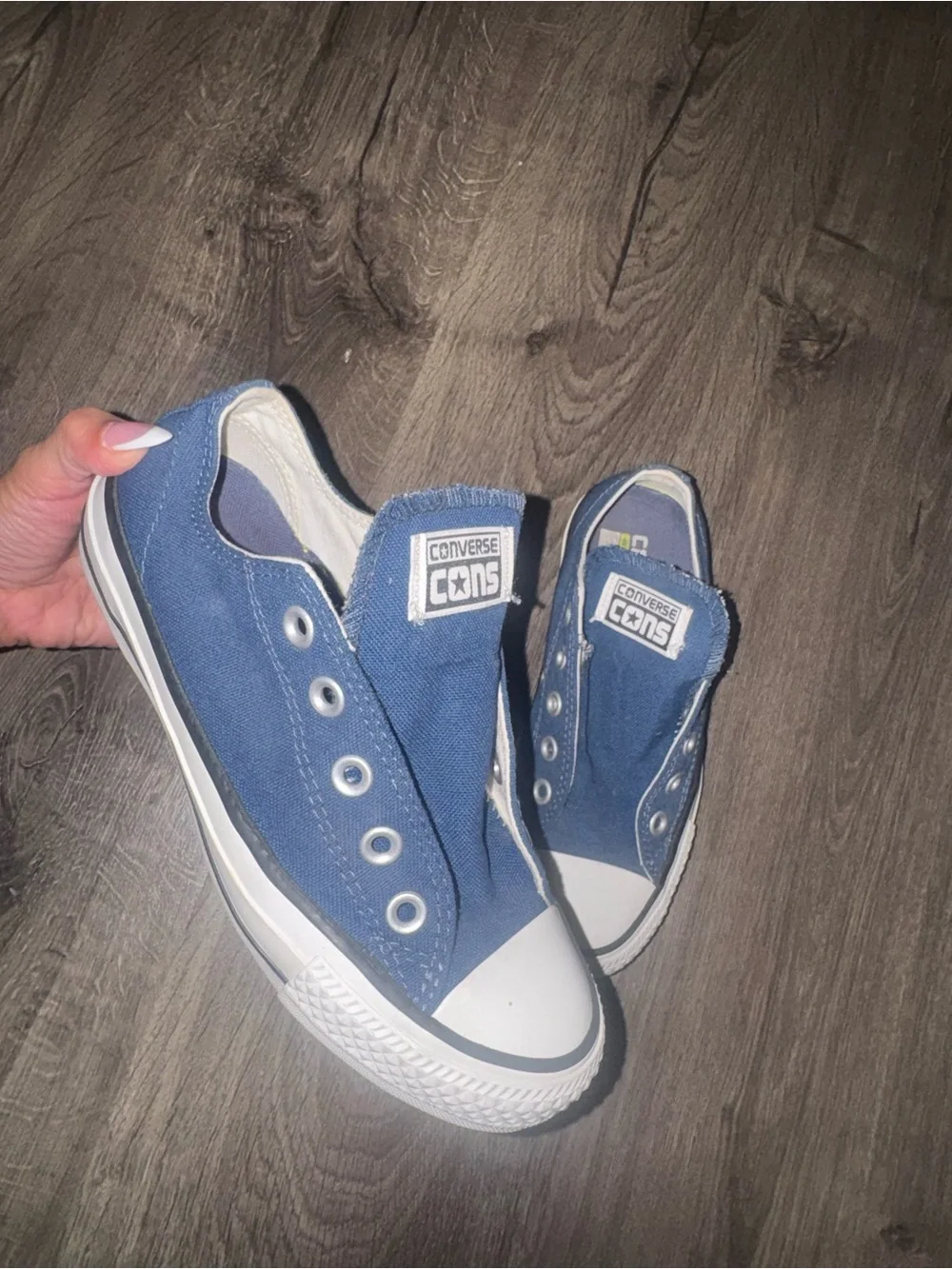 Converse Navy Slip-On Low Top Sneakers